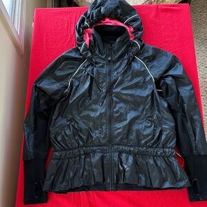 Zella Black Track Jacket with Pink Accents